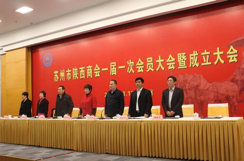 苏州市陕西商会一届一次会员大会暨成立大会